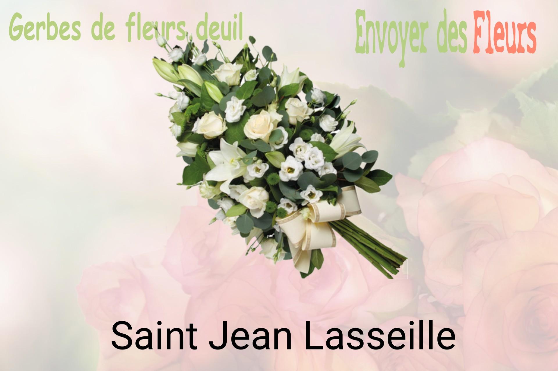 Gerbe de fleurs de deuil livrée à Saint-Jean-Lasseille